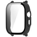 For Realme Watch 5 Hard PC Watch Case with Tempered Glass Screen Film - Black - 4