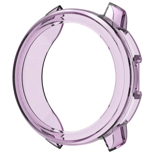 For Suunto Vertical 2 Protective Case Anti-drop TPU Half Cover Frame - Transparent Purple - 1