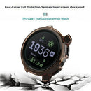 For Suunto Vertical 2 Protective Case Anti-drop TPU Half Cover Frame - Transparent Purple - 2