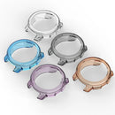 For Suunto Vertical 2 Protective Case Anti-drop TPU Half Cover Frame - Transparent Purple - 4
