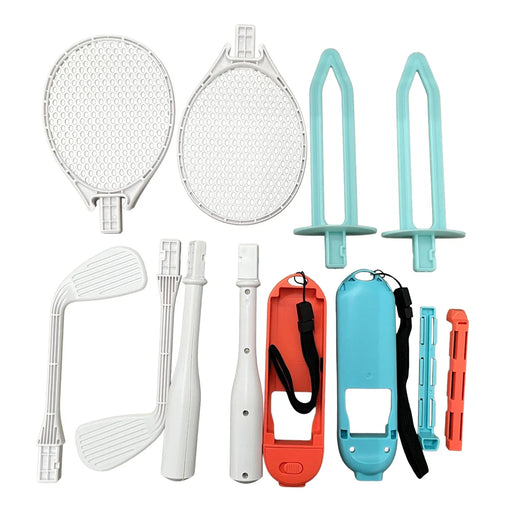 KJH-NS2-038 For Nintendo Switch/OLED/Lite Sports Game Accessories Set Detachable Grip Tennis Racket Golf Club Kit - 1