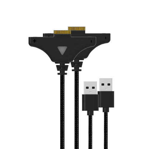 DOBE FOMIS ELECTRONICS 2Pcs Magnetic Charging Cable for Nintendo Switch Joy-Con 3m Dual Controller Charging Cord with LED Indicator - Black - 1