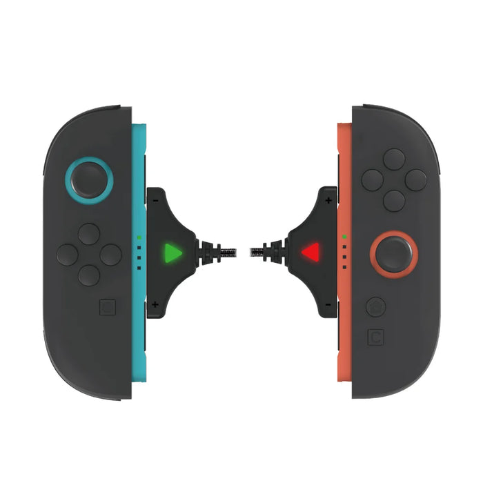DOBE FOMIS ELECTRONICS 2Pcs Magnetic Charging Cable for Nintendo Switch Joy-Con 3m Dual Controller Charging Cord with LED Indicator - Black - 3