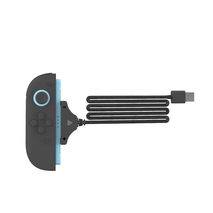 DOBE FOMIS ELECTRONICS 2Pcs Magnetic Charging Cable for Nintendo Switch Joy-Con 3m Dual Controller Charging Cord with LED Indicator - Black - 4