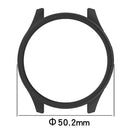 For Xiaomi Watch 5 Case Half Coverage Hollow-Out PC Protective Watch Frame - Matte Black - 5