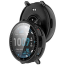 For Huami Amazfit Active Max Protective Case with Scale PC Tempered Glass Watch Cover - Black - 2