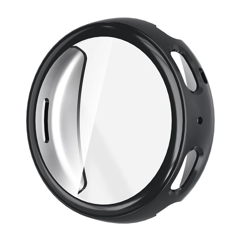 For Huami Amazfit Active Max Case Full Coverage Electroplated TPU Watch Protective Cover - Black - 1