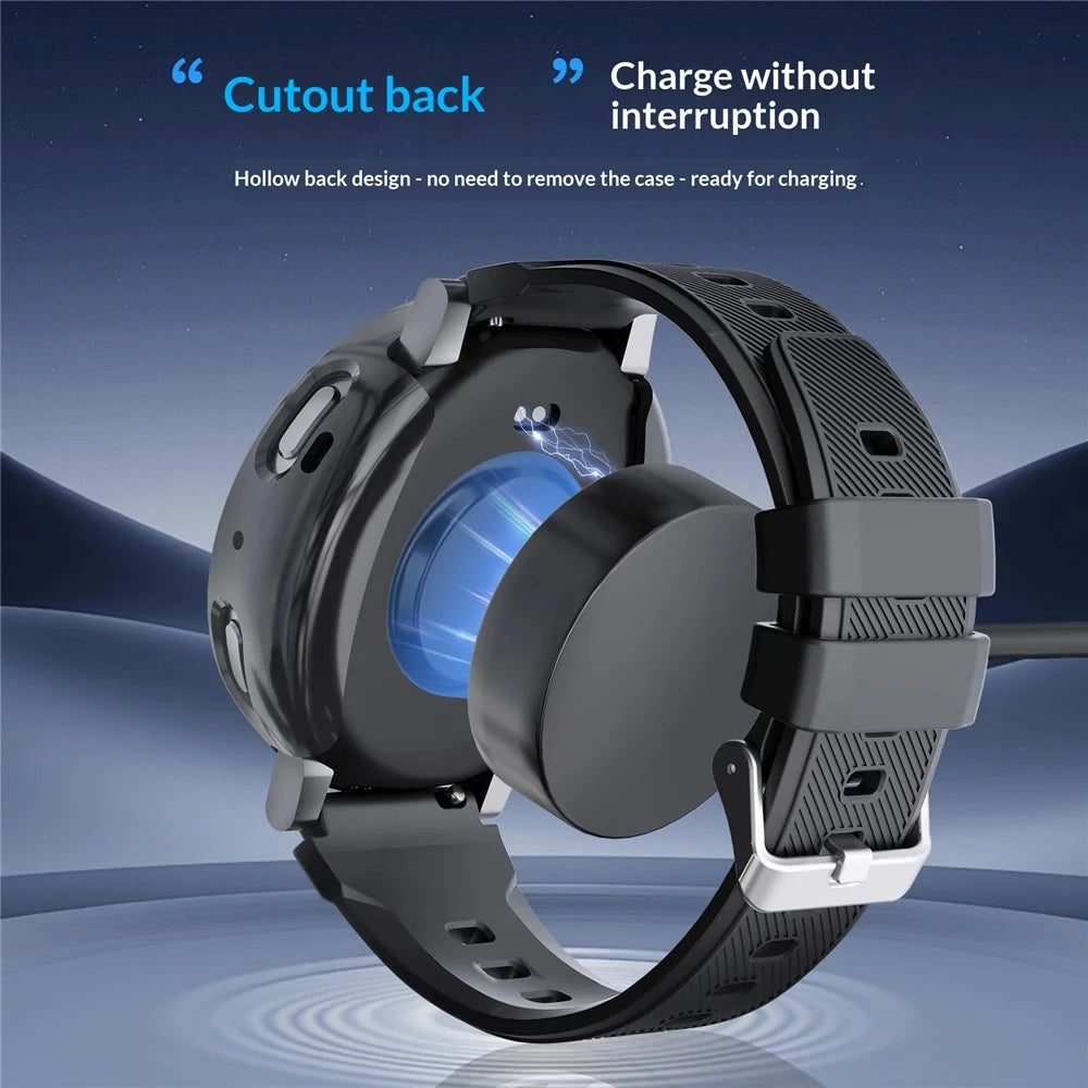 For Huami Amazfit Active Max Case Full Coverage Electroplated TPU Watch Protective Cover - Black - 5
