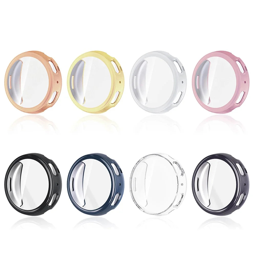 For Huami Amazfit Active Max Case Full Coverage Electroplated TPU Watch Protective Cover - Black - 7