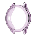 For Xiaomi Watch 5 Protective Case Anti-drop TPU Half Cover Frame - Transparent Purple - 1