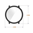 For Garmin Bounce 2 Case Hard PC Watch Protective Cover with Tempered Glass Film - Black - 6