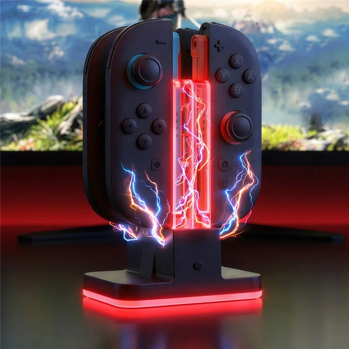 DOBE FOMIS ELECTRONICS TNS-5125 4 in 1 Charging Dock for Nintendo Switch 2 / Switch / OLED Joy-Con Controllers with RGB Light - 7