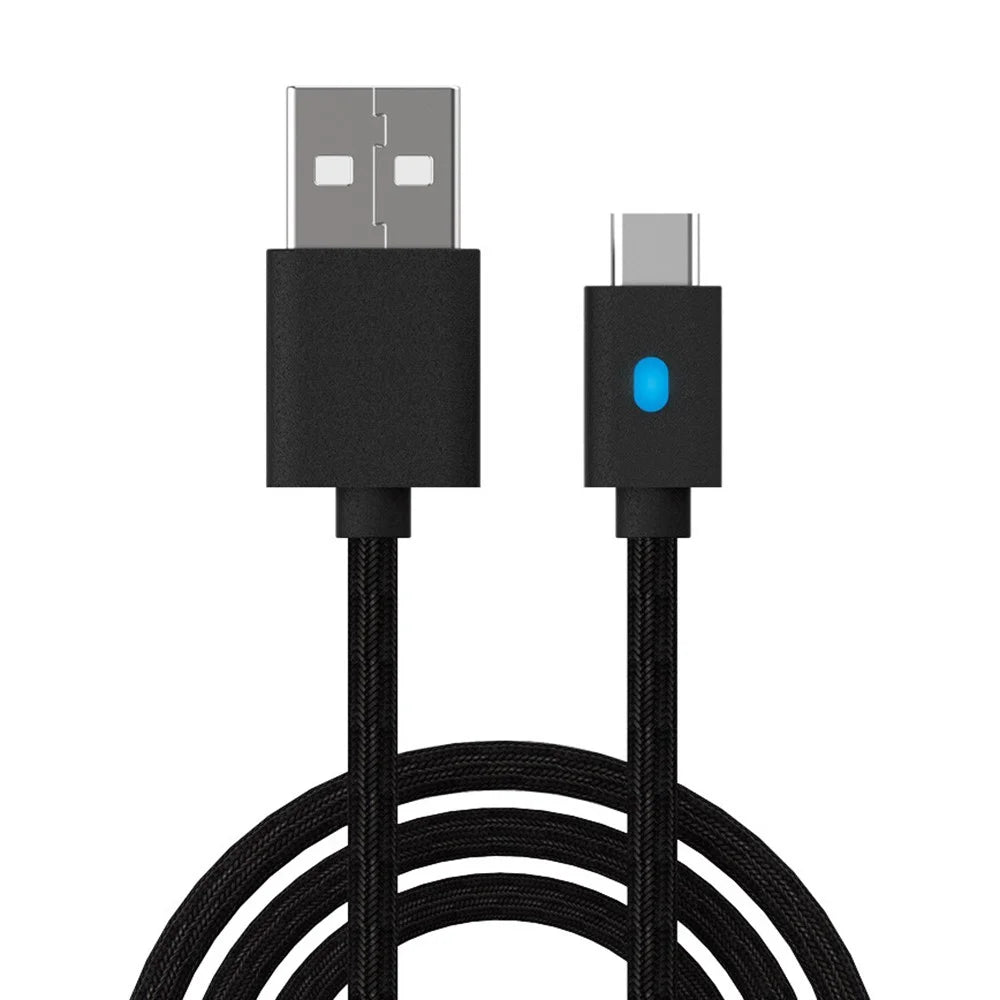 DOBE FOMIS ELECTRONICS TY-0803B 3m Gaming Controller Charging Cable for Sony PlayStation 5 / Nintendo Switch / Xbox Series USB-A to USB-C Data Cord - Black - 1