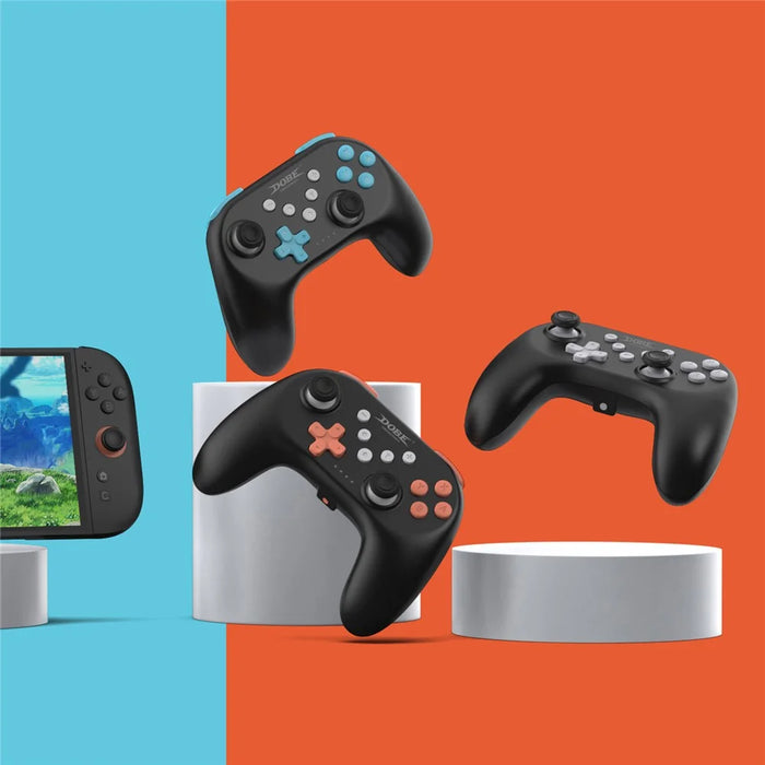 DOBE FOMIS ELECTRONICS TNS-0117E Wireless Bluetooth-compatible Controller for Nintendo Switch 2 / Switch / OLED Gamepad with Vibration - Black  /  White - 6