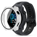 For Coros Pace 4 Watch Case PC Cover with Tempered Glass Screen Protector - White - 3