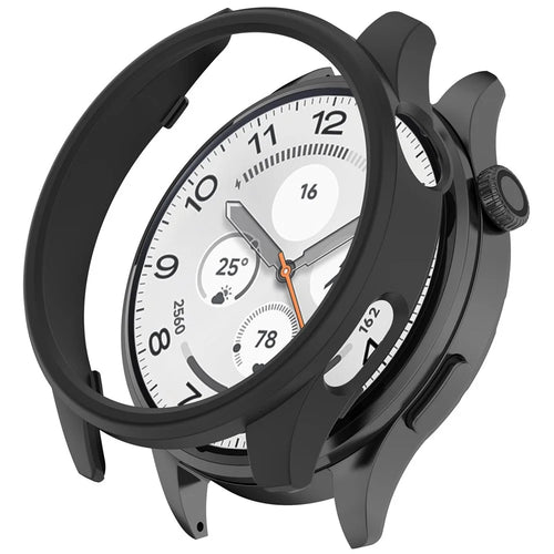 For Xiaomi Watch 5 PC Case Matte Hollow Watch Protective Cover - Black - 1