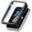 For Huawei Band 11 PC Watch Protective Case Rhinestone Decor Hollow PC Watch Cover - Black - 1