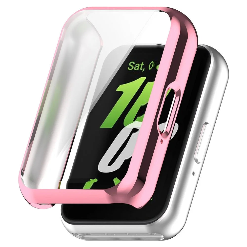 For Huawei Band 11 TPU Watch Case Electroplated Full Coverage Watch Protective Cover - Pink - 1