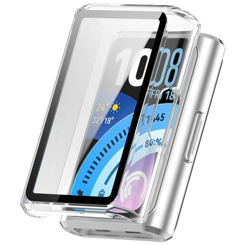 For Huawei Band 11 Pro  /  11 Pro NFC Watch Case PC Frame with Glass Screen Film - Transparent - 1