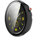 For Honor Watch GS 5 Case Hard PC Watch Protective Cover with Tempered Glass Film - Black - 2