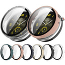 For Honor Watch GS 5 Case Hard PC Watch Protective Cover with Tempered Glass Film - Black - 7