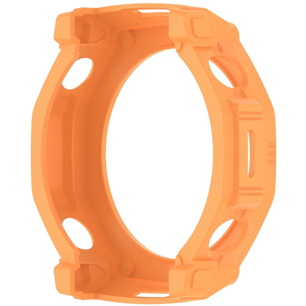 For Huami Amazfit T-Rex Ultra 2 Armor Watch Cover Hollow TPU Watch Frame Case - Orange - 5