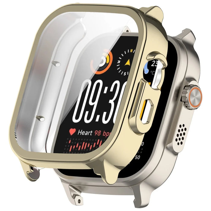 For Realme Watch 5 Full Coverage TPU Watch Cover Electroplated Protective Case - Light Gold - 1