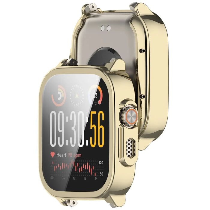 For Realme Watch 5 Full Coverage TPU Watch Cover Electroplated Protective Case - Light Gold - 6