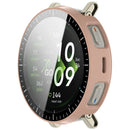 For Huami Amazfit Active 3 Premium Watch Case PC Frame Cover with Tempered Glass Screen Film - Pink - 3