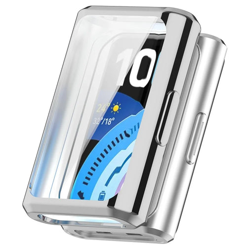 For Huawei Band 11 Pro  /  11 Pro NFC TPU Watch Case Full Coverage Electroplating Protective Cover - Silver - 1