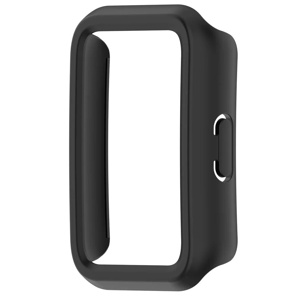 For Huawei Band 11 Case Half-Wrapped Hollow Hard PC Watch Cover - Black - 4