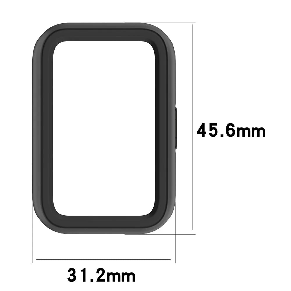 For Huawei Band 11 Case Half-Wrapped Hollow Hard PC Watch Cover - Black - 7