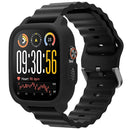 For Realme Watch 5 Watch Case Soft Silicone Hollow Watch Frame Cover - Black - 2