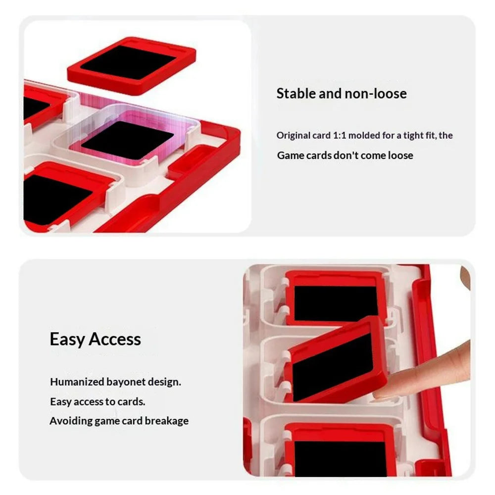 IPLAY HBS-2893 2Pcs 9-Slot Game Card Holder Board for Nintendo Switch 2  /  Switch  /  OLED Game Cartridge Box Inner Tray - White - 4