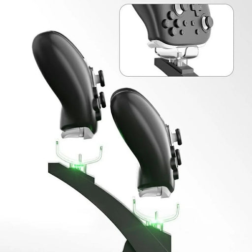 IPLAY HBS-2908 For Nintendo Switch 2 Pro Dual Controller Charging Dock with LED Indicator - Black - 2