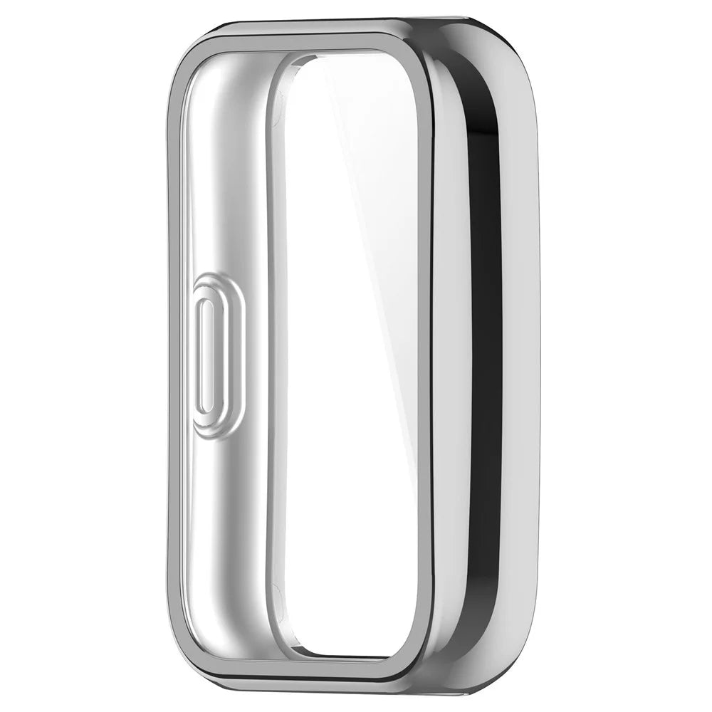 TPU Watch Case for Huawei Band 11  /  11 NFC Full Coverage Protective Cover with Screen Protector - Electroplated Silver - 5