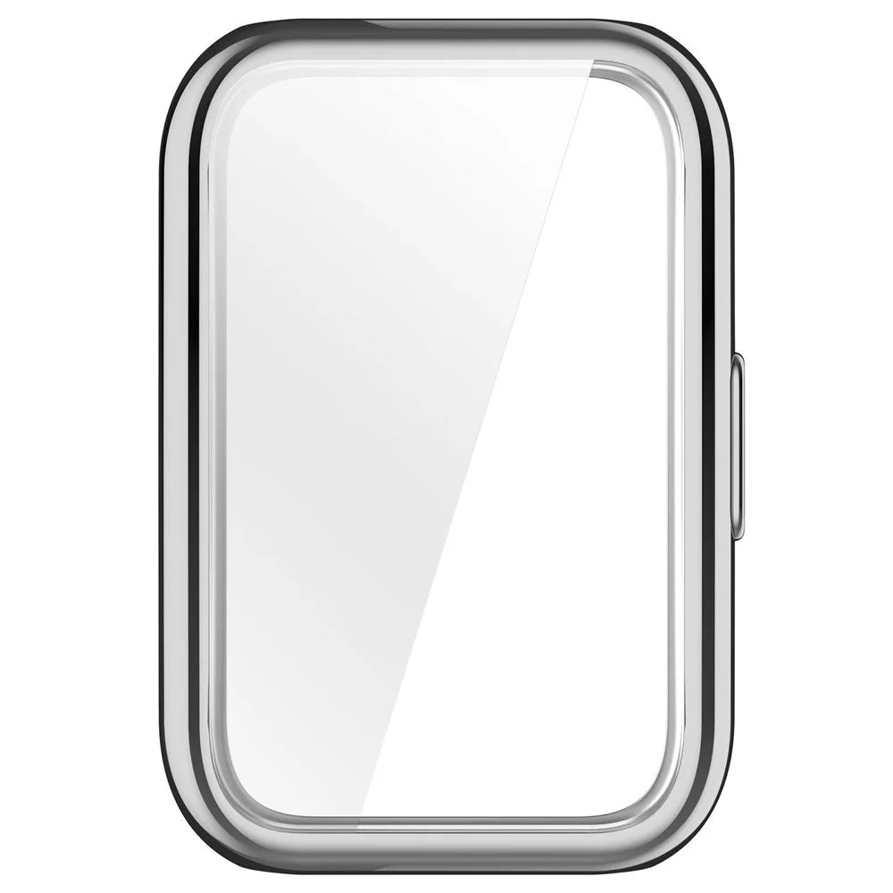 TPU Watch Case for Huawei Band 11  /  11 NFC Full Coverage Protective Cover with Screen Protector - Electroplated Silver - 6