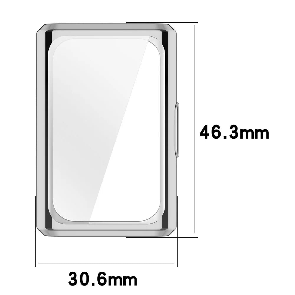 TPU Watch Case for Huawei Band 11  /  11 NFC Full Coverage Protective Cover with Screen Protector - Electroplated Silver - 7