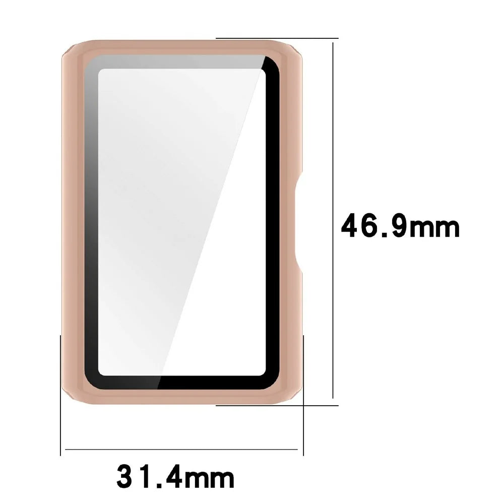 For Huawei Band 11 / 11 NFC Watch Case Hard PC Shell with Tempered Glass Screen Protector - Black - 7