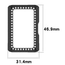 For Huawei Band 11 Pro Watch Case Rhinestone Decor Hard PC Hollow Watch Cover - Electroplating Black - 7