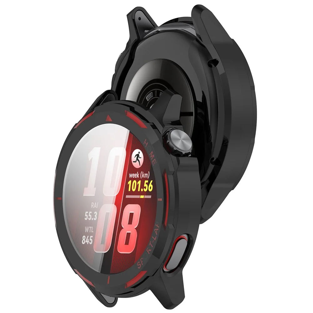 For Huawei Watch GT Runner 2 Full Coverage TPU Watch Cover Electroplated Protective Case - Black - 3