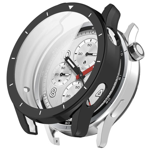 For Xiaomi Watch S5 Full Coverage TPU Watch Cover Electroplated Protective Case - Black - 1