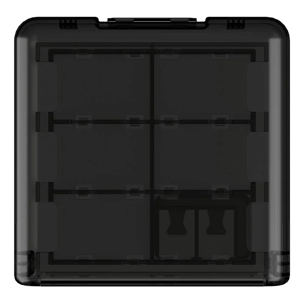 12-in-1 Game Card Storage Case for Nintendo Switch Transparent PP Plastic Protective Box with TF Card Slots - Black - 2