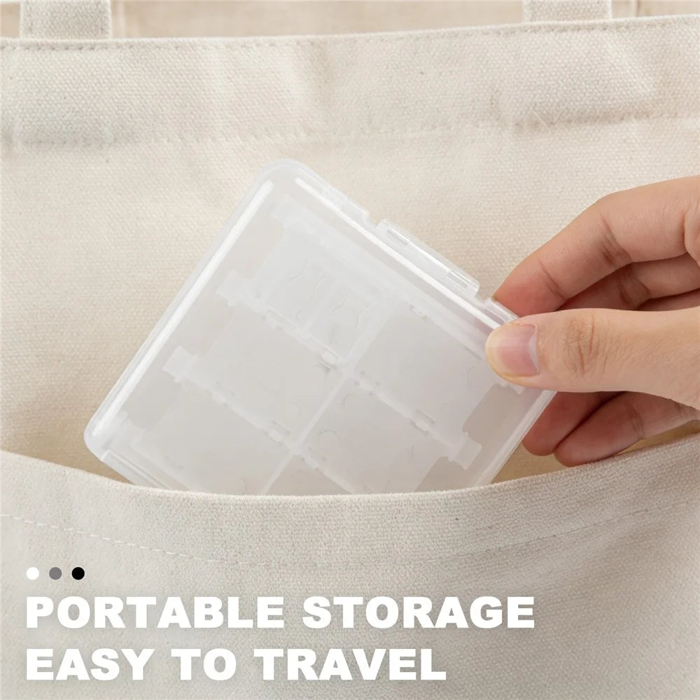 12-in-1 Game Card Storage Case for Nintendo Switch Transparent PP Plastic Protective Box with TF Card Slots - Black - 5