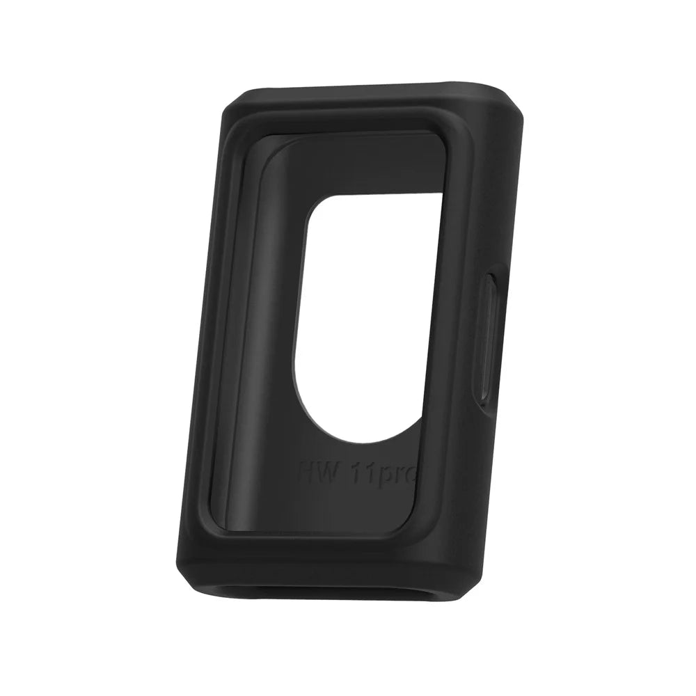 For Huawei Band 11 Pro NFC / 11 Pro Silicone Case Solid Color Shockproof Watch Protective Cover - Black - 1
