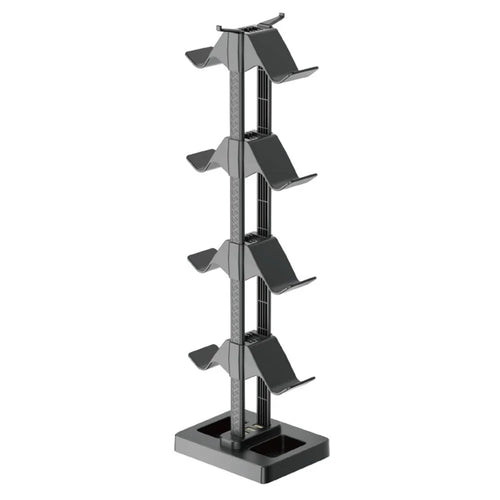 IPLAY HBS-2846 Gamepad Storage Stand 8 Controllers Charging Station for PS5 PS4 Xbox Switch Pro Desktop Organizer with Cable Management - 1