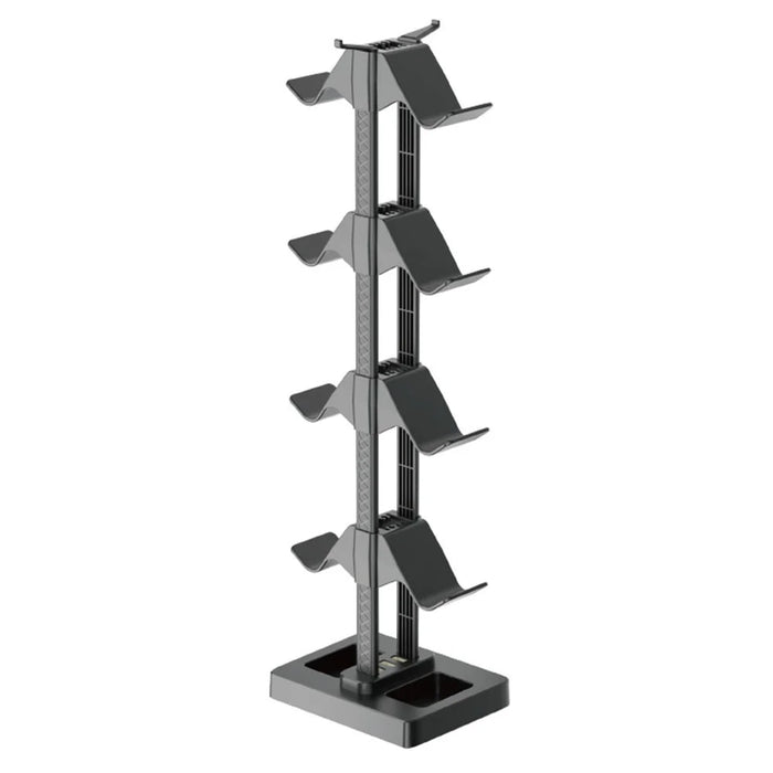 IPLAY HBS-2846 Gamepad Storage Stand 8 Controllers Charging Station for PS5 PS4 Xbox Switch Pro Desktop Organizer with Cable Management - 1