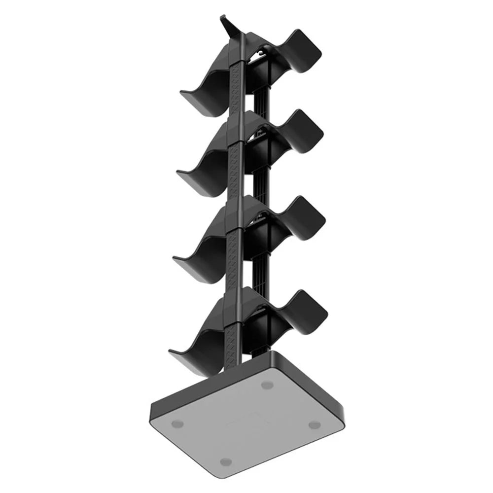 IPLAY HBS-2846 Gamepad Storage Stand 8 Controllers Charging Station for PS5 PS4 Xbox Switch Pro Desktop Organizer with Cable Management - 3