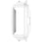 For Huawei Band 11  /  11 NFC Watch Case Hard PC Protective Cover with 12mm Button Cutouts - White - 4