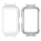 For Huawei Band 11  /  11 NFC Watch Case Hard PC Protective Cover with 12mm Button Cutouts - White - 6